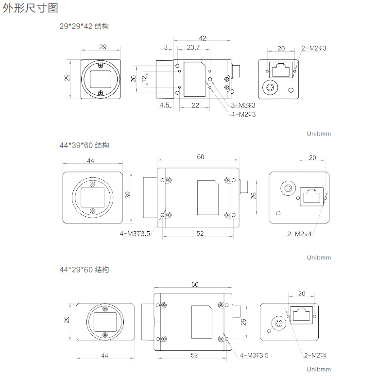 CA系列GigE工业面阵相机